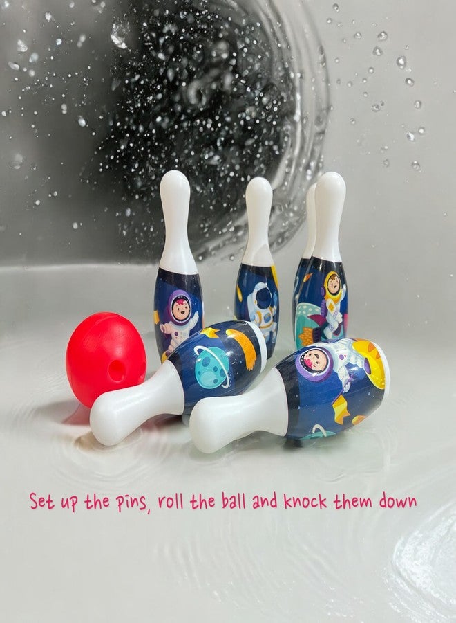 DISILA TRADERS Bowling Pin Game Toy Set for Kids -6 Colorful Pins, 1 Soft Balls - Fun Indoor and Outdoor Play for Boys and Girls - Image 3